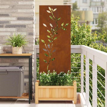 Tuinafscheiding Roestig 50x140cm | Tweedekansje | OP=OP, Tuin en Terras, Ophalen of Verzenden, Zo goed als nieuw