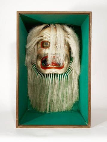 Mask - Hars - Kjin-men Beschilderde Masker (Zonder