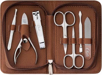 Manicure Set 7-delig RVS - Luxe Nagelset - 43% Korting, Ophalen of Verzenden, Zo goed als nieuw, Overige typen