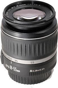 Canon EF-S 18-55 mm F3.5-5.6 II 58 mm filter (geschikt voor, Verzenden, Zo goed als nieuw, Standaardlens