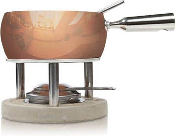 2dekans | Boska Fondueset Koper - Kaas fondue - voor 1300, Witgoed en Apparatuur, Ophalen of Verzenden, Zo goed als nieuw