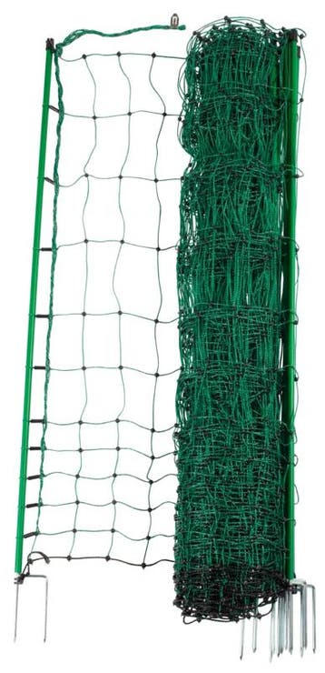 Pluimveenet, Dubbele pin, groen, 25 x 1,12 m (L x H), Ophalen of Verzenden, Nieuw