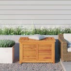 vidaXL Tuinbox met zak 90x50x58 cm massief teakhout, Tuin en Terras, Verzenden, Nieuw