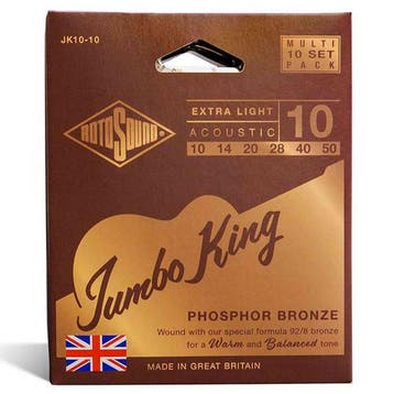 Rotosound JK10-10 Jumbo King 10-Pack Snarensets Akoestisch, Ophalen of Verzenden, Nieuw