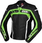 IXS Sport RS-600 1.0 Zwart Groen Wit Leren Motorjas, Nieuw met kaartje, Jas | leer, IXS, Heren