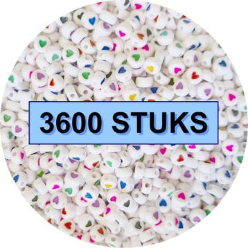 Fako Bijoux - Hartjes Kralen Bulk - Acryl - 7mm - Sieraden, Verzenden, Nieuw