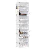 Stapelbare transparante schoenenkast set van 10 vakken, Huis en Inrichting, Verzenden, Nieuw