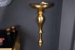 Barokke wandconsole SCALA 80cm goud metalen wandplank, Ophalen of Verzenden, Nieuw