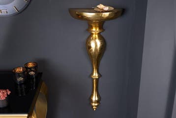 Barokke wandconsole SCALA 80cm goud metalen wandplank, Huis en Inrichting, Tafels | Sidetables, Ophalen of Verzenden, Nieuw