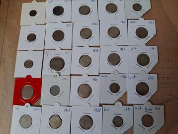 Nederland. Collection of coins 1827 - 1944 (Zonder