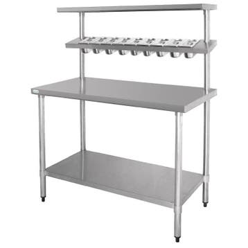 RVS Werktafel & Wandplank | 180 x 150 x 60 cm Vogue, Verzenden, Nieuw in verpakking