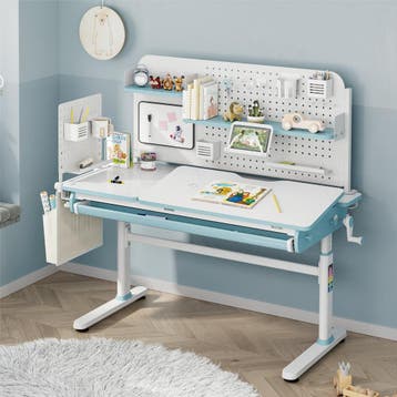Bureau organizer Sauda wit en blauw [en.casa], Verzenden, Nieuw