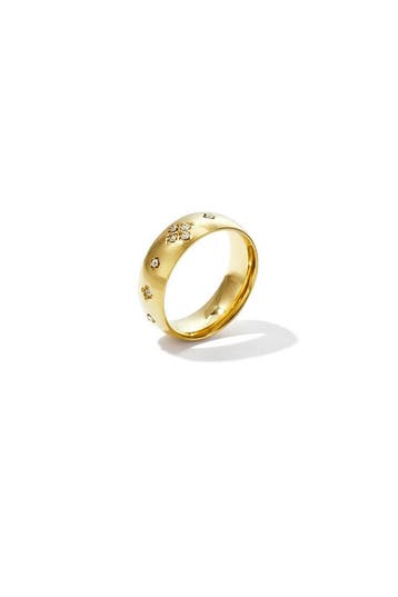 Goudlief Ring met steentjes in klaver patroon (Ringen), Sieraden, Tassen en Uiterlijk, Ringen, Overige materialen, Verzenden, Nieuw