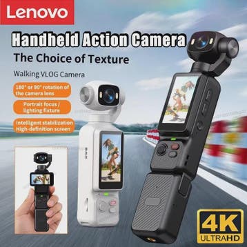 4K Handheld Gimbal Actiecamera met 180° Draaibare Lens - Ant, Verzenden, Nieuw