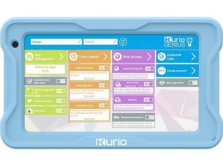 Kurio -  Tab Lite - 7 Inch 32 Gb  Kindertablet - Blauw, Computers en Software, Android Tablets, 32 GB, Uitbreidbaar geheugen, Wi-Fi