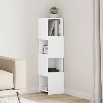 vidaXL Hoekkast 25,5x25x102cm Bewerkt hout, Verzenden, Nieuw