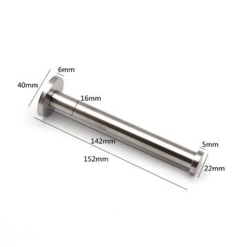 Kledingstang voor aan de Muur 15cm Zilver, Verzenden, Nieuw