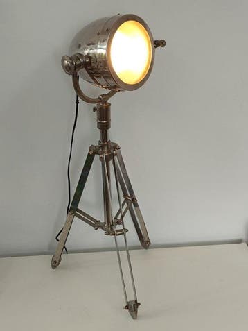 Marine Nickel Searchlight Table Lamp - Lamp - Staal