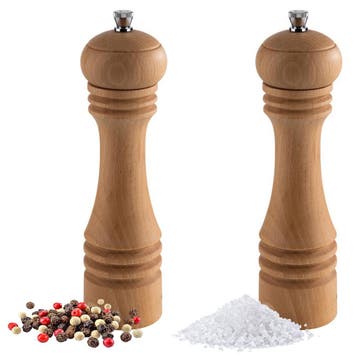 GGM Gastro | (12 stuks) zout- & pepermolens - ETERNAL - Hout, Verzenden, Nieuw in verpakking