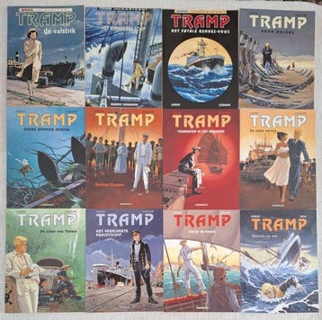 Tramp 1 t/m 12 - opeenvolgende reeks SC - 12 Album - Eerste, Nieuw