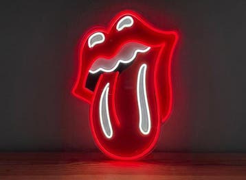 Rolling Stones - Neonlichtbord - Plexi