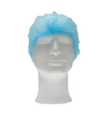 Haarnet Non-Woven Blauw Medium 50 cm | Bouffant Cap Wegwerp, Verzenden, Nieuw