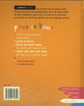 poes is boos / Samenlezers - Anton van der Kolk, Verzenden, Gelezen, Anton van der Kolk