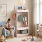 Kindergarderobe Vestnes 120x63x38 cotton candy roze [en.casa, Verzenden, Nieuw