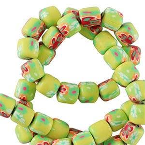 20 x Polymeer kralen 6mm Lime green (Polymeer kralen column), Hobby en Vrije tijd, Kralen en Sieraden maken, Ophalen of Verzenden