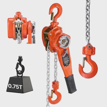 Handmatige Kettingtakel 0.75T - 5/10/20FT Hefhoogte met Dubb, Verzenden, Nieuw