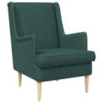 vidaXL Fauteuil Donkergroen Stof, Verzenden, Nieuw