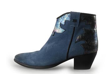 Lazamani Enkellaarzen in maat 41 Blauw, Lage of Enkellaarzen, Lazamani, Zo goed als nieuw, Verzenden