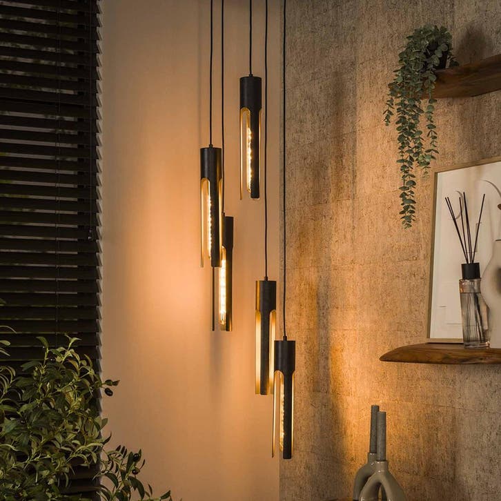 *WOONWINKEL* Hanglamp Met 5 Buizen, Huis en Inrichting, Lampen | Hanglampen, Nieuw, Verzenden