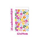 25x Cadeauzakje  Leopard color -  12x19cm - (Per 25 stuks), Ophalen of Verzenden, Nieuw, Cadeauzakje