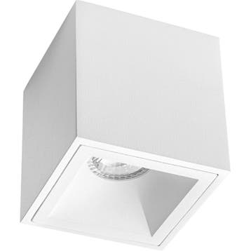Opbouwspot GU10 - Pragmi Cliron Pro - Opbouw Vierkant - Mat, Ophalen of Verzenden, Nieuw, Overige fittingen, Plafondspot of Wandspot