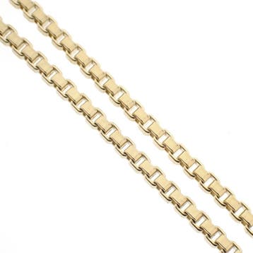 Gouden Venetiaanse schakelketting, Ophalen of Verzenden, Gebruikt, Overige kleuren, Goud