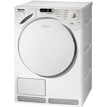 Miele T7744c - Condensdroger - 6 kg - PerfectDry - Wit, Ophalen of Verzenden, Zo goed als nieuw, Voorlader, 85 tot 90 cm