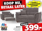 Benito 2-Zits Bank vanaf €399.- Betaal in 3x zonder rente!, Huis en Inrichting, Banken | Bankstellen, Nieuw