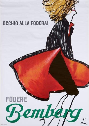 René Gruau - OCCHIO ALLA FODERA (FODERE BEMBERG) - Jaren