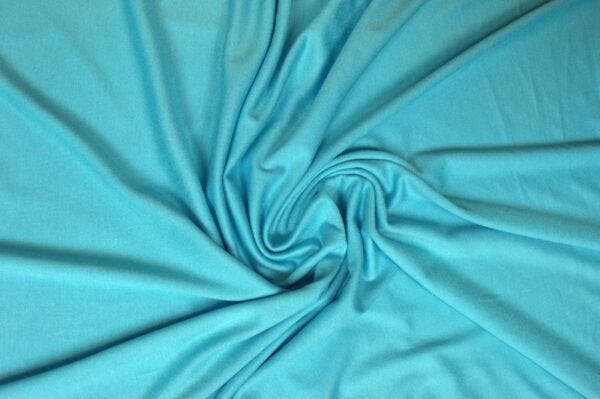 Viscose tricot – Aqua blauw, Hobby en Vrije tijd, Stoffen en Lappen, 120 cm of meer, 200 cm of meer, Blauw, Nieuw, Overige materialen