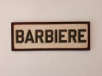 marchesini insegne Rovigo - ijzeren uithangbord - Barbiere -, Antiek en Kunst, Curiosa en Brocante