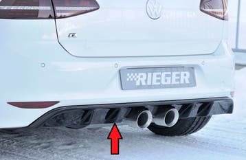 Rieger diffuser | geschikt voor VW Golf 7 VII R 2013-2017 |, Verzenden, Nieuw, Volkswagen
