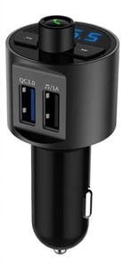 DrPhone BC4 FM Transmitter - Dual USB - Bluetooth 5.0 - Hand, Auto diversen, Carkits, Verzenden, Nieuw