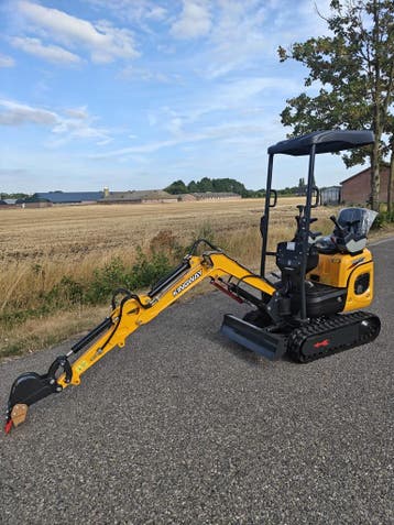 Kingway minigraafmachine minigraver wiellader ZIE ACTIE, Verzenden, Graafmachine