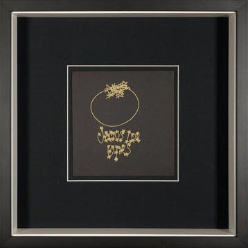 James Lee Byars - Original Zeichnung in Gold