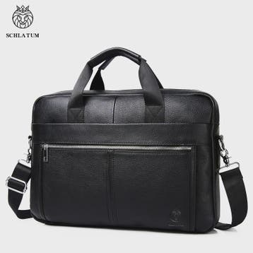 Luxe Leren Aktetas voor Heren - 15 Inch Laptoptas van Echt L, Verzenden, Nieuw