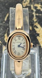 Cartier Baignoire - Rose Gold - Size 15 (Mini) - WGBA0047, Nieuw, Goud, Polshorloge, Goud
