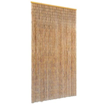 vidaXL Vliegengordijn 100x220 cm bamboe, Verzenden, Nieuw, Bruin