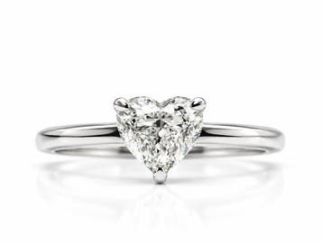 Zonder minimumprijs - Ring - 14 karaat Witgoud - 1.08ct. tw., Nieuw