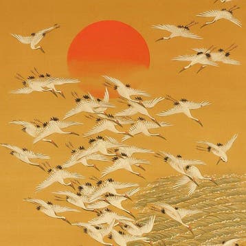 Thousand Cranes, Rising Sun, and Peach with Box - Tosa